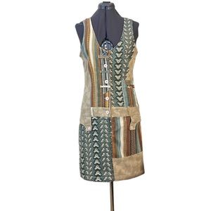 N.T.S Not the Same Sleeveless MultiPrint Dress Size 38